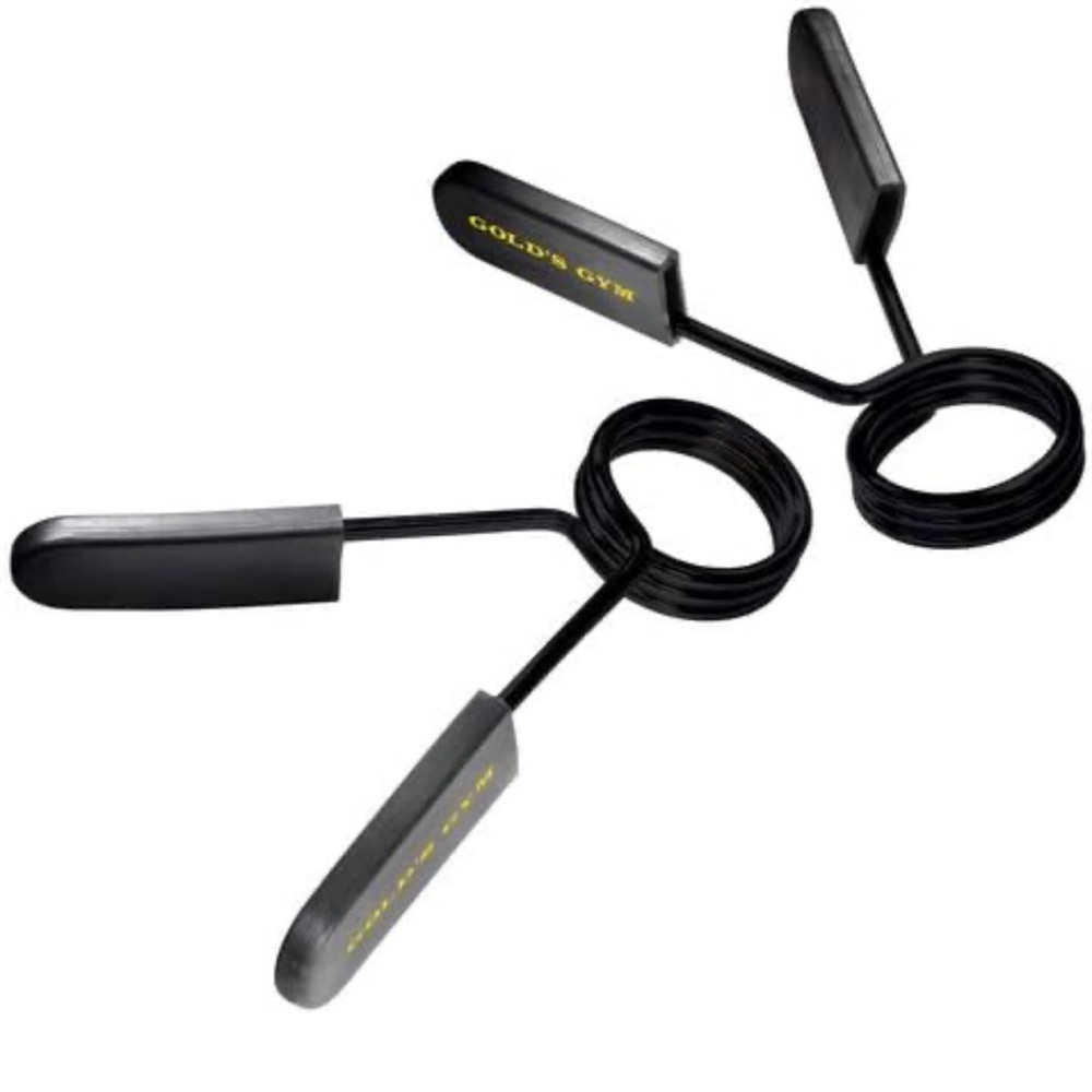 Gold's Gym 2 Olympic-Sized Spring Collar Clips Fits 2" Olympic Barbells